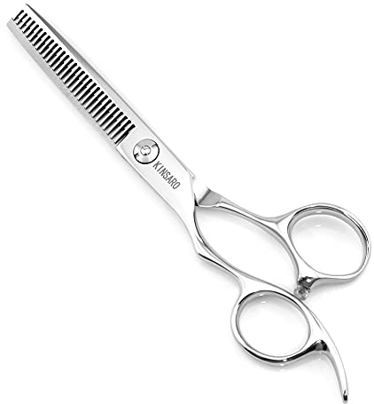 Ciseaux à effiler pour main gauche 15,2 cm - Ciseaux à effiler pour gaucher - KINSARO pour coiffeur ou usage domestique