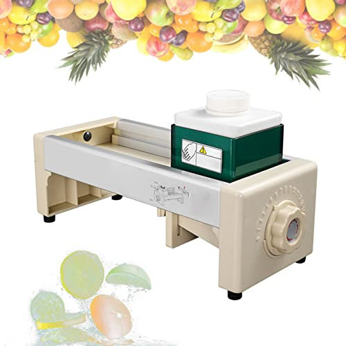 ZhiLianZhao Manuale Limone Patate Taglio Macchina, Lama a V, Spessore Dell'ingranaggio 0-15 Regolato, Facile da Usare, Affettaverdure Commerciale