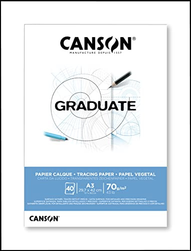 CANSON - Graduate – TRACING – Block 50 Blatt – A3-70 g/m²