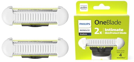 Philips Norelco OneBlade Skin Protect Replacement Blade, for OneBlade Electric Shaver and Trimmer, Durable Stainless Steel, Trim and Shave with Extra Skin Protection, 2 Count, QP229/80