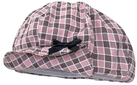 LUOFANG Baskenmütze für Erwachsene, rosa Gitter für Mädchen, französischer Hut mit Schleife, heiße Mädchen, Frau, Maler, Fotografieren, Camping, Baskenmütze, rose, 6 5/8/7 1/4
