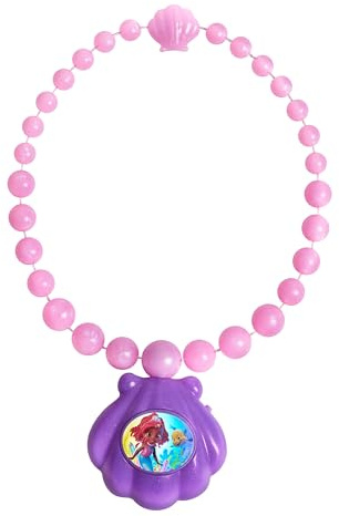 Just Play Disney Junior Arielle Ocean Glow-Halskette, Licht- und Soundeffekte, interaktives Spielzeug, Kinderspielzeug ab 3 Jahren