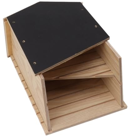 Handgefertigtes, wetterbeständiges Fledermaushaus, vorgefertigte Tiny Homes mit Doppelkammer-Design für Garten, Terrasse, Hof im Freien, Tiny Home Kit, umweltfreundliche Fertighauslösung