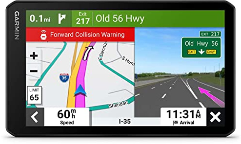 Garmin RV Cam 795, Large, Easy-to-Read 7 GPS Navigator, Built-in Dash Cam, Automatic Incident Detection, Custom RV Routing, High-Resolution Birdseye Satellite Imagery (Renewed)
