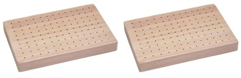TOPBATHY Présentoir En Bois Pour Brochettes 2 Pièces 15.00X4.00X3.90 Pouces Support Multifonctionnel Pour Buffet Apéritif Fruits Et Amuse-Gueules Idéal Pour Fêtes Réceptions