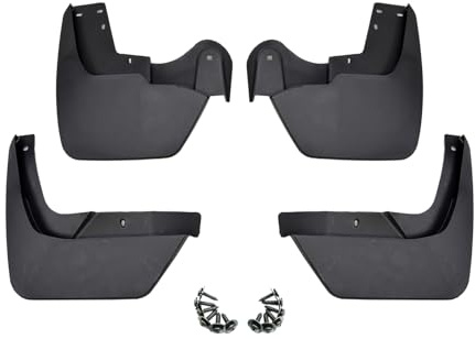 J&J AUTOMOTIVE Set da Paraspruzzi Auto e Parafanghi per Dacia Duster 2018-2024, Set da 4 Pezzi, Kit di Protezione contro gli Spruzzi, Nero