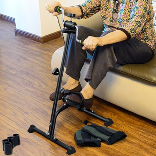 Worparsen Pedal-Heimtrainer, Hand-Arm-Bein- und Knie-Hausierer, verstellbare Fitnessgeräte, Pedal-Heimtrainer, Hand-Arm-Bein-Knie-Hausierer, verstellbare Fitnessgeräte für Senioren, Heim-Pedal-HEI