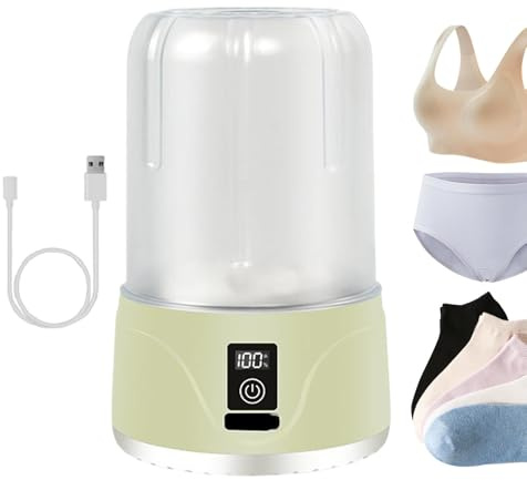 Underwear Washing Machine Rechargeable, Adjustable Cleaning Modes | Travel Washer Rechargeable Cleaning Tools for Camping Supplies, Clothes, Underwear, Socks, Home, Apartment, Hotel