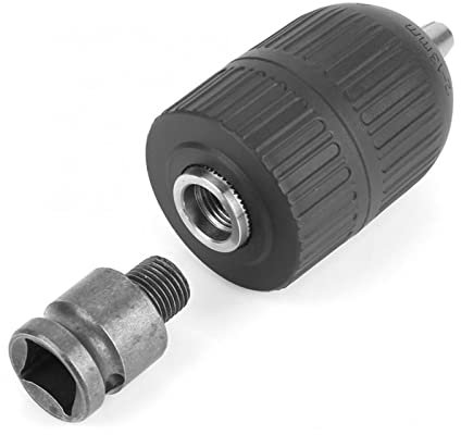 NZBZKKNBCP Chuck de Taladro sin Llave de 2 a 13 mm 1/2-20 for 1/2 Adaptador de Mandril for conversión de Llave de Impacto Portabrocas