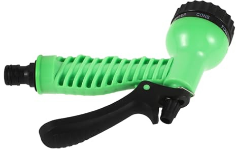 Boquilla de Riego de Jardín Ajustable Abs Verde Claro | Presión Estanca y Resistente a Fugas, para Flores y Lavado de Vehículos, Uso en Manguera