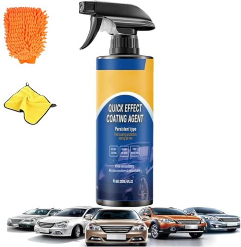Quick Effect Coating Agent, 120 ml Advanced Car Quick-Acting Coating Agent Spray, spray 3 in 1 auto, rivestimento spray per auto (1 pezzo)