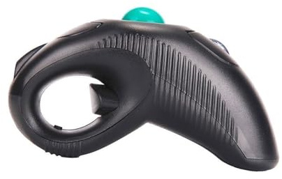 DIYEAH Souris à Boule de Commande sans Fil 1000 Dpi Plastique Noire | 2, 4 Ghz et Port Usb, 5 Touches, Forme Dauphin, Usage Portable pour Ordinateur Portable