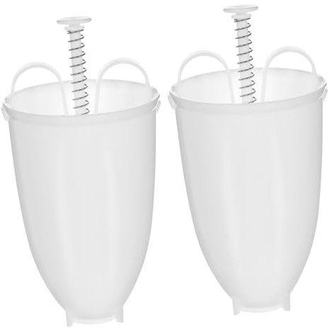 OFFSCH 2pcs Doughnut Maker Moulds Diy Donut Making Tool White Plastic Kitchen Baking Set for Homemade Pastry