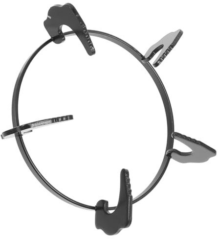 Rejilla de Gas Antideslizante para Olla de Cocina, Hierro Negro | Soporte para Estufa de Gas, Accesorio de Cocina, Fácil Instalación, Operación Cómoda, Resistencia al Aceite