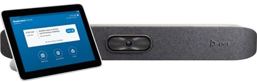 POLY Studio X30 - Barra per videoconferenza con VESA/montaggio a parete TC8 8 (1280 x 800) Touch Controller Kit - Cattura UHD 4K, zoom 5x, FOV 110º, altoparlante integrato, DirectorAI (ricondizionato