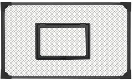 HouseVibe Aquarium Bildschirm Top Abdeckung Mesh Anti Jumping Net Schutz Netz für Fischsprungschutz – Leicht zu Reinigen – Ideal für Süßwasser & Meerwasser Aquarien- 100x50cm