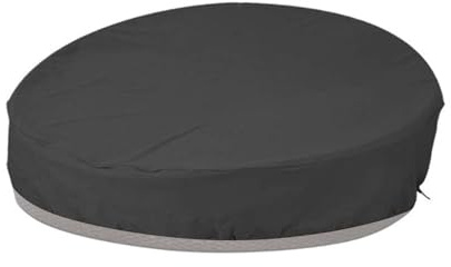 Housse De Lit De Repos Ronde Imperméable – Protecteur De Meubles En Tissu Oxford 210D, Bouclier De Canapé De Jardin Anti-poussière | Couverture Extérieure Durable De Protection De Patio Pour La Cour D