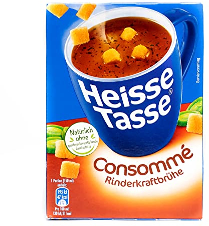 Erasco Tasse Consommé - Rinderkraftbrühe 12x 21.3g