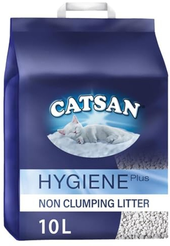 Catsan Katzenstreu, leicht, hygienisch, Nicht klumpend, 10 l