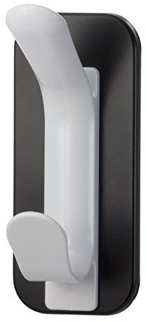 Officemate Magnet Plus Magnetic Double Coat Hook, Black/White (92522)