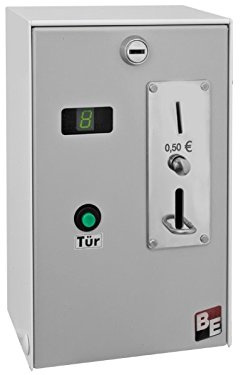 Beckmann EMS-57 MP TE 50CENT Münzautomat für 50 Cent Münzen, mit Türentriegelung, Zeiteinstellung und Münzprüfer