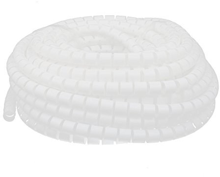 Aexit Filo avvolgente per cavi a spirale flessibile con diametro 15 mm bianco 15 metri con clip ID: 118766