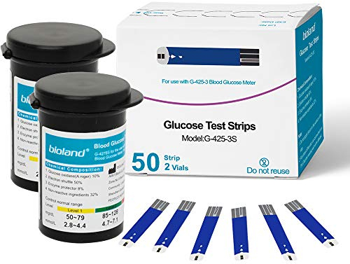 Blood Glucose Test Strips 50 for Bioland G-425-3, G-425-2 Blood Glucose Meter