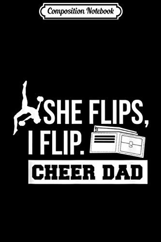 Composition Notebook: Cheerleading Cheer Dad funny gift I Flip wallet Journal/Notebook Blank Lined Ruled 6x9 100 Pages