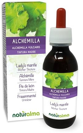 Alchémille commune (Alchemilla vulgaris) herbe Teinture Mère sans alcool Naturalma - Extrait liquide gouttes 120 ml - Complément alimentaire - Végétalien ou végan