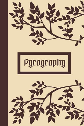 Pyrography: Create your own designs in one place, in this 100 paged drawing book for pyrographers. 6 x 9 inches in size.