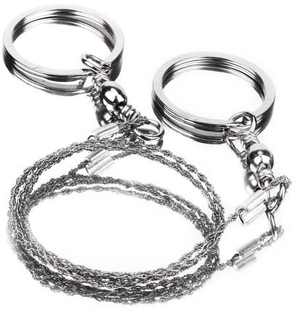 ciciglow Sierra De Supervivencia Sierras De Alambre Sierra Universal Sierra De Camping, Acero Inoxidable Sierra Angular Portátil Comando Sierra De Alambre A Granel para Acampar Senderismo Caza