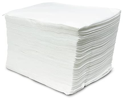 MUNTRADE 200 Stück Einweghandtücher aus Spunlace Vliesstoff 40 x 50 cm Weiß für Friseur, Kosmetikstudio