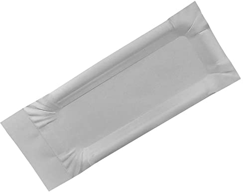 Gastro-Bedarf-Gutheil 125 Weiße Bratwurst oder Bockwurst Pappteller mit Abriss 8x21cm
