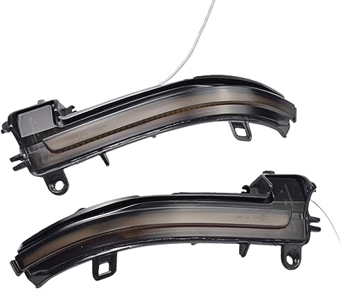 Hacreyatu Rauchlinse Blinklicht sequentiell dynamisch LED Seitenmarkierung Blinker für B-MW 1 2 3 4 Serie F20 F30 F31 F21 F22 F23 F32 F33 F34 X1 E84 F36 F87 (Weiß-Gelb)
