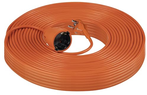 Miratic Verlängerungskabel Außen Elektrokabel aussenbereich Einzelsteckdose Stromkabel Außenbereich Schuko IP20 Kabeltyp: H05VV-F Strom: 16 A Max. Belastung: 3680 W (15 M)