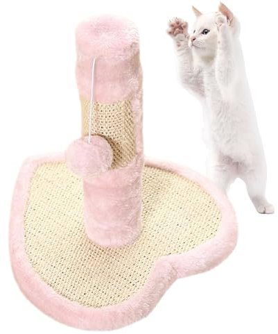 Katzenkratzbaum, Katzenkratzbaum - Krallenkratzer für Kätzchen mit baumelndem Ball - Interaktives Spielzeug, Kratzbaum, Katzenaktivitätskratzer, Kätzchenspielzeug für Hauskatzen,