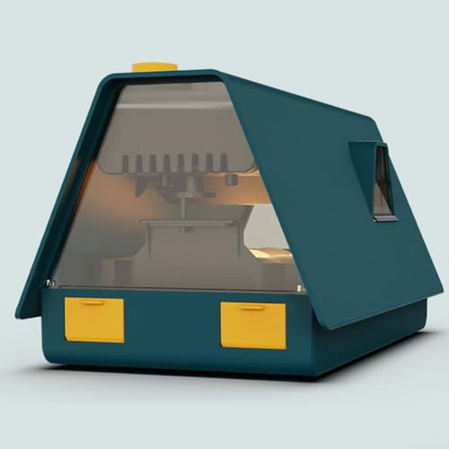 10 Eier Inkubator mit Automatischem Eierdrehen und Feuchtigkeitskontrolle, Hühnerei-Inkubator Eierbrut-Inkubator für Brutei, Automatische Wasserzugabe (EU)