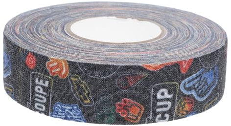 WHAMVOX Hockeytape Professionelles Schlägerband Aus Baumwolle Verschleißfestes Rutschfestes Schutzband Für Eishockeyschläger Weiß 2,5cm x 18,5m Für Hockey Und Eishockey Im Spielbetrieb