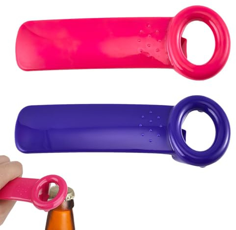 Jarkey Original-Glasschlüsselöffner, 2 Stück, Dosendeckelöffner für Arthritis, Hände, Dosenöffner, Arthritis, Flaschenöffner, Bier, einfaches Öffnen von Glasschlüsseln, Greifer für ältere Kinder,