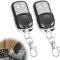 EuAcesry Mando Garaje Universal, 2 Pcs Mando Puerta a Distancia Garaje Clonador Automaticas, Compatible con Pitido de Puertas Universal, Código Variable de 433,92 MHz con 4 Botones
