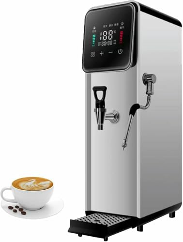 50L Commercial Steam Milk Frother Machine, Full-Automatic Steam Boiling Water Frothing Machine, Electric Steam Milk Frothing Machine