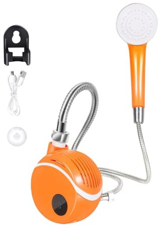 Générique Douche Portable pour Camping,Douche Électrique Extérieure Rechargeable - Pompe Portative Extérieure pour Voyage Camping-Car Lavage d'animaux De Compagnie