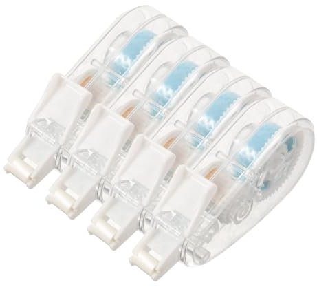 IWOWHERO 4pcs Adhesive Tape Roller Permanent Double Sided Glue Tape for Crafts Scrapbooking Adhesives for Diy Handmade Projects