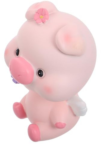 GALPADA Adornos Bonitos para Coche Cabezones Cerdo Salpicadero Decoración Interior Coche Figura Automóvil Cocina Mujer Decoración Modelo