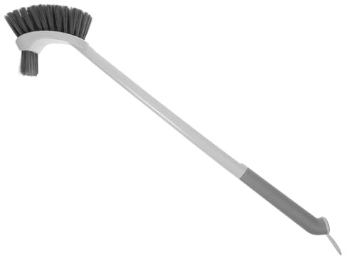 minkissy Spazzola per WC a Manico Lungo Pulizia Profonda Quotidiana | Plastica, Setole Efficienti e Bordo Curvo, per Casa e Bagni Pubblici, Accesso Sotto Bordo