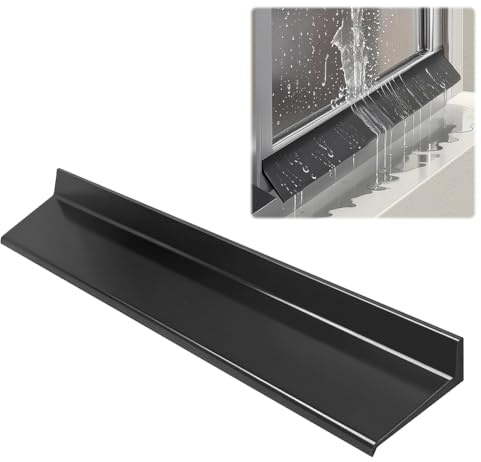 CEWROM Regleta de protección contra la lluvia para ventanas y puertas, tira protectora autoadhesiva para ventanas y puertas de coche (4,5 cm x 5 m)