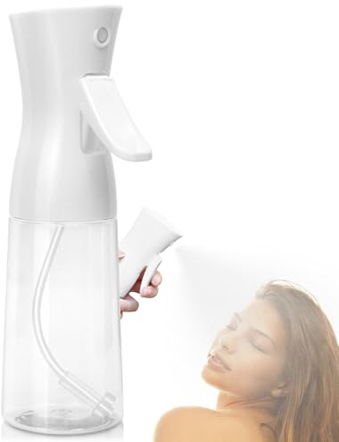 Fun Gift Spray Bottle For Hair,Continuous Water Mister for Hairstyling, Salons, Cleaning, Plants,Essential Oil Scents,Ultra Fine Mist Sprayer,6.8 OZ /200 ML-white