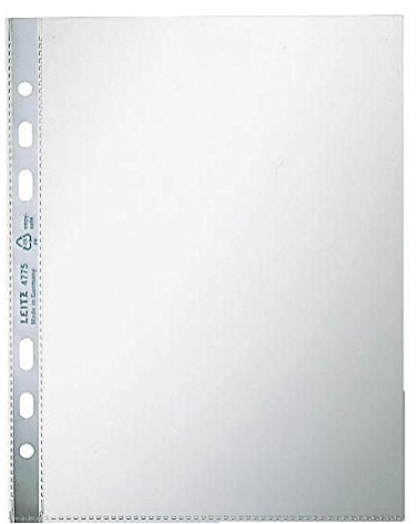 Leitz 47750002 Prospekthülle Standard, A5, PP, dokumentenecht, glasklar