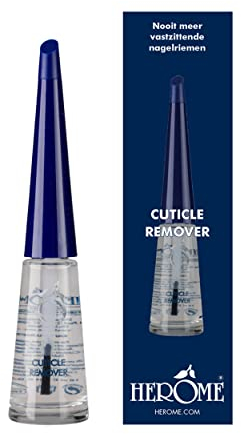 Herome Nagelhautentferner (Cuticle Remover) - Entfernt Tote Hautzellen - Für Eine Elastische Und Weiche Nagelhaut. Löst die fest sitzenden Nagelhäute und entfernt auf sanfte Weise lose Fetzen. - 10ml.