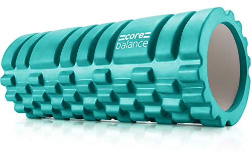 Core Balance Faszienrolle Rücken Wirbelsäule und Ganzkörper für Tiefengewebemassage - Texturierter Sport Foam Roller zur Massage von Triggerpunkten - Faszienrolle Wirbelsäule für Fitness, Gym, Physio